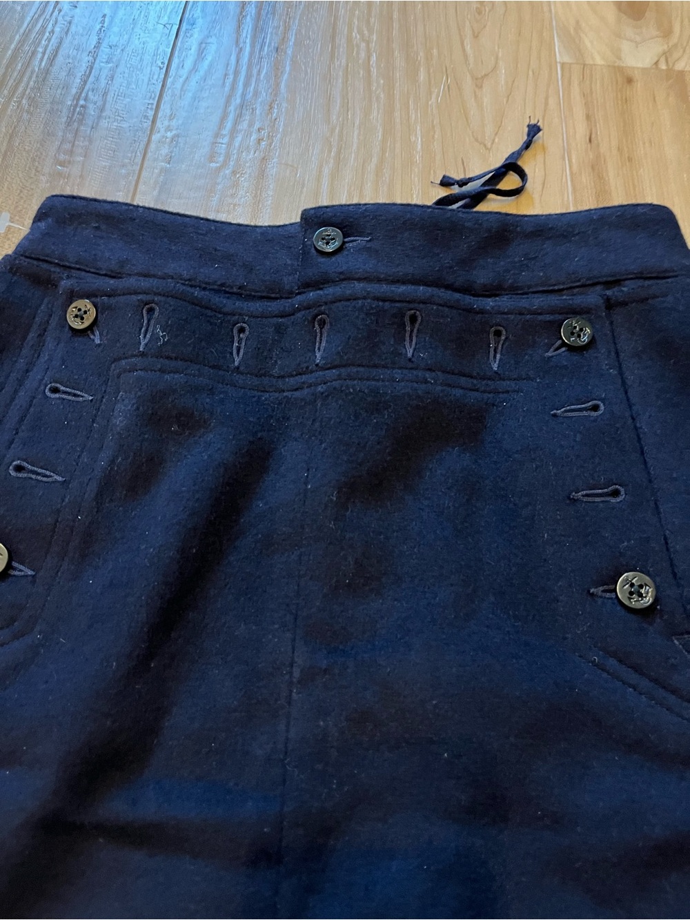 Vintage Banana Republic Navy Wool Sailor Skirt – Size 6